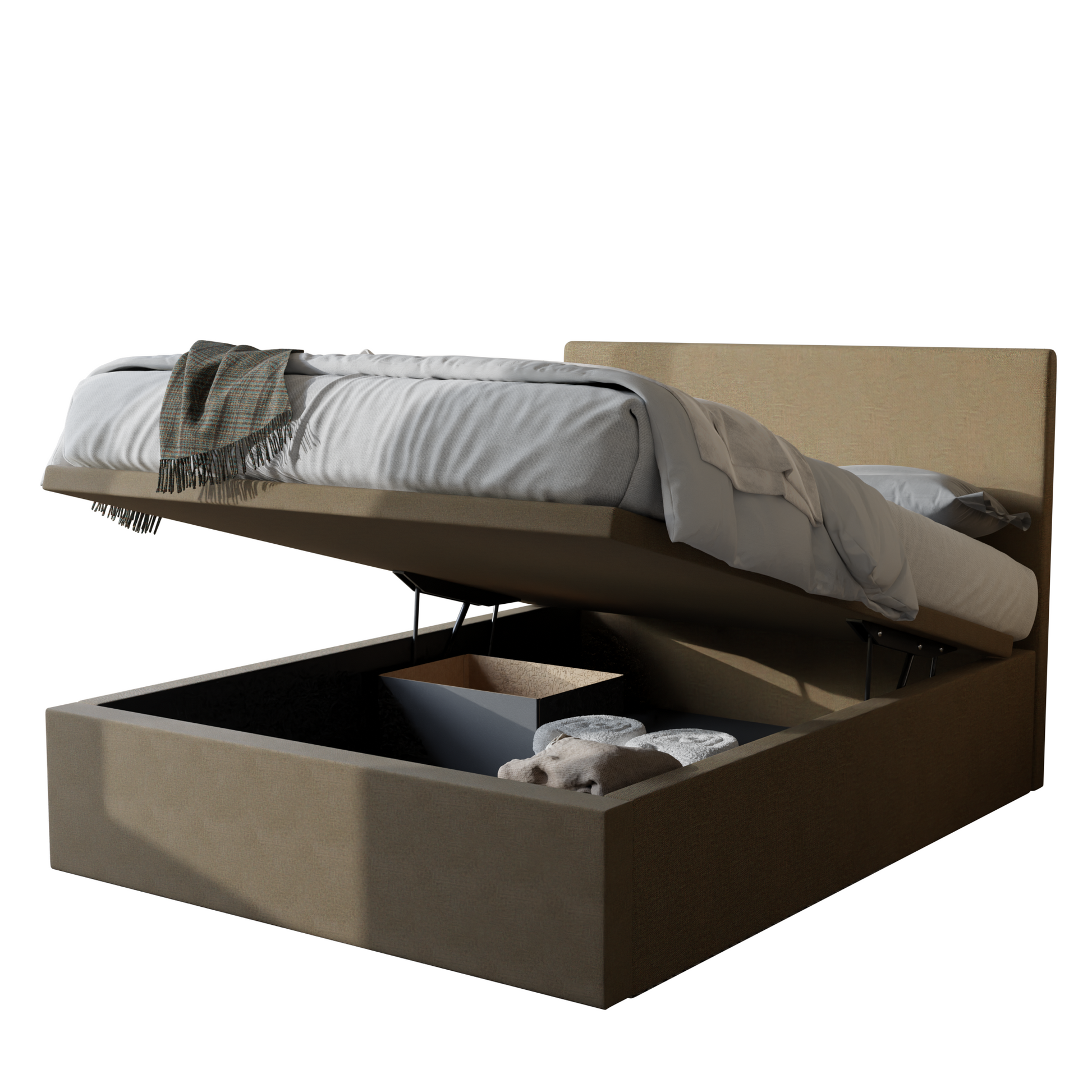 Manovel Fabric Storage Bed (Water Repellent)