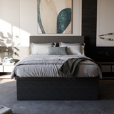 Manovel Fabric Storage Bed (Water Repellent)