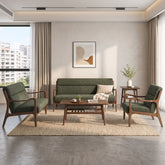 Avrento Wooden Fabric Sofa