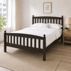 Morvane Wooden Bed Frame (Queen Size)