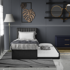 Vicky Fabric 3 in 1 Pull-Out Bed Frame