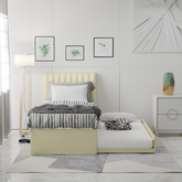 Vicky Faux Leather 3 in 1 Pull-Out Bed Frame