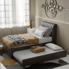 Vicky Faux Leather 3 in 1 Pull-Out Bed Frame