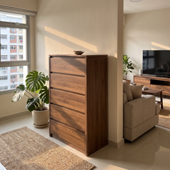 Serellia Wooden Chest of Drawer (5 Drawers)