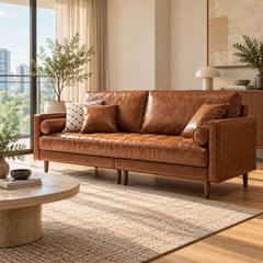 Tovrano Leather Sofa