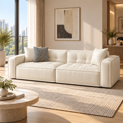 Calvenzo Faux Leather Sofa