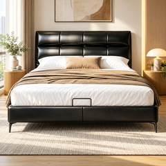 Tavonra Leather Bed Frame