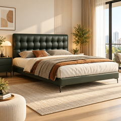 Vantiera Leather Bed Frame