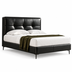 Cavrenzo Genuine Leather Bed Frame
