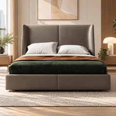 Vezrano Faux Leather Bed Frame