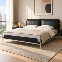 Zelmaro Leather Bed Frame