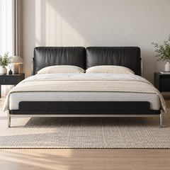 Zelmaro Leather Bed Frame