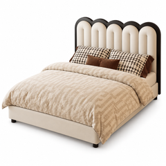 Zalmorie Leather Bed Frame