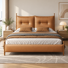 Cavonira Leather Bed Frame