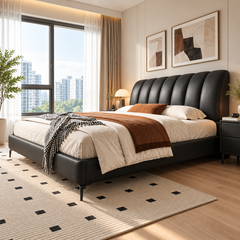 Felmario Leather Bed Frame