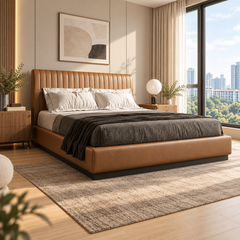 Talveris Leather Bed Frame