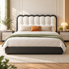 Delmorio Leather Bed Frame