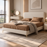 Menvira Leather Bed Frame