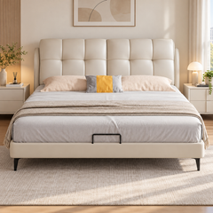 Vordella Leather Bed Frame