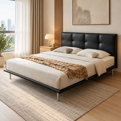 Celmario Leather Bed Frame