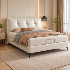 Esvanto Leather Bed Frame