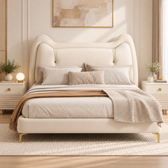 Vensella Faux Leather Bed Frame