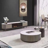 Saffron Glossy Sintered Stone Nesting Coffee Table
