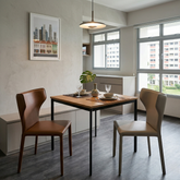 Delfin Genuine Leather Dining Chair