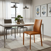 Pervana Genuine Leather Dining Chair