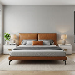 Alveron Leather Bed Frame