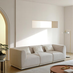 Arine White Fabric Sofa