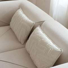 Arine White Fabric Sofa