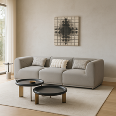 Arine Light Gray Fabric Sofa