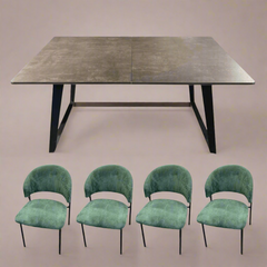 Calista Extendable Dining Set (1+4)