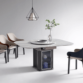 Matza Sintered Stone Extendable Dining Table (With Storage)