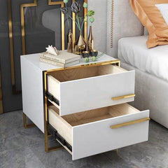 Kosmo White Bedside Table