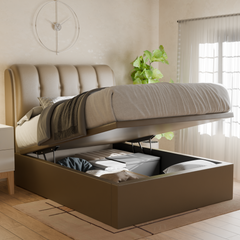 Nolana Faux Leather Storage Bed Frame