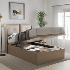 Kendrix Faux Leather Storage Bed Frame