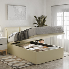 Kendrix Faux Leather Storage Bed Frame