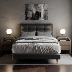 Melina Faux Leather Bed Frame