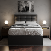 Melina Faux Leather Storage Bed Frame