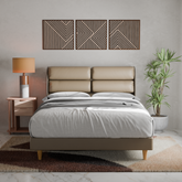 Zyler Faux Leather Bed Frame