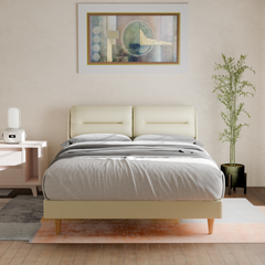 Lynara Faux Leather Bed Frame
