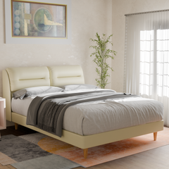 Lynara Faux Leather Bed Frame