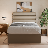 Jovian Faux Leather Storage Bed Frame