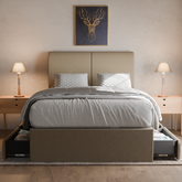 Konelle Fabric Drawer Bed Frame