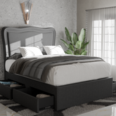 Freyla Fabric Drawer Bed Frame