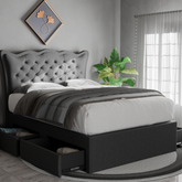 Harlen Fabric Drawer Bed Frame