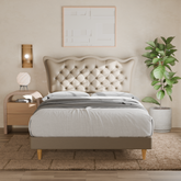 Harlen Faux Leather Bed Frame