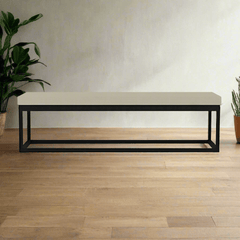 Bazil Faux Leather Dining Bench